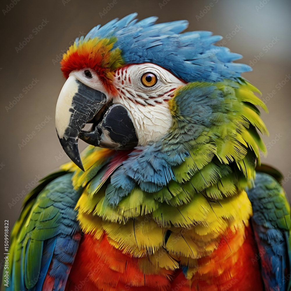 Fototapeta premium parrot colorfull