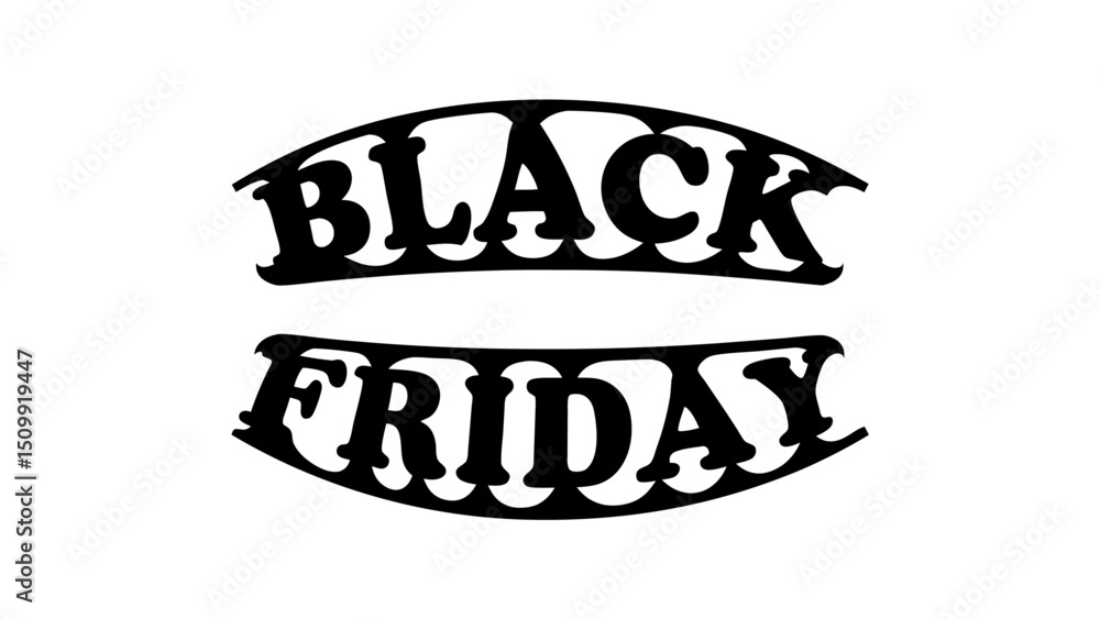 Obraz premium Black Friday Typography