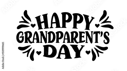 Happy Grandparent's Day calligraphy lettering