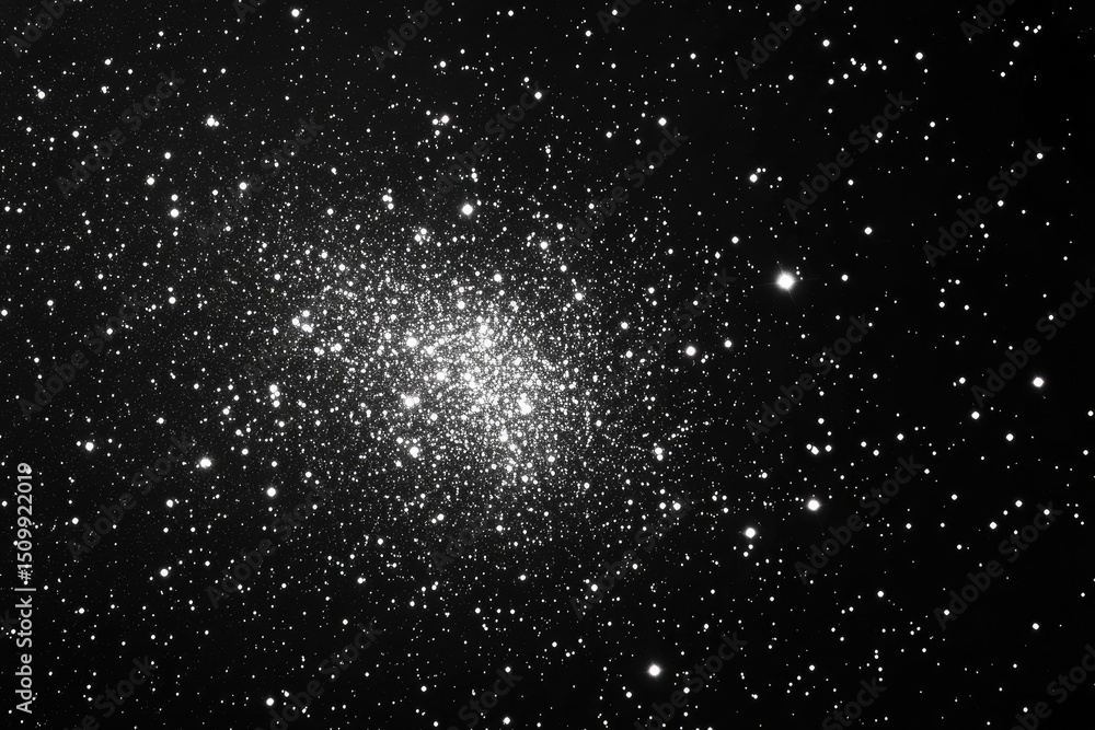 Fototapeta premium Star cluster in dark night sky