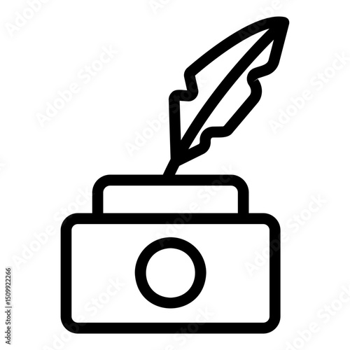ink bottle Line Icon