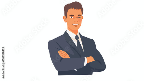 Confident Businessman: Success, Leadership, Power, Achievement, Ambition tie job suit goal deal adult