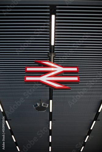 British Rail Sign on Station Ceiling