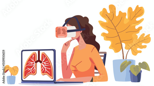 Compassionate Therapist Guiding Patient Through Virtual Reality Therapy Session care help hope mind 