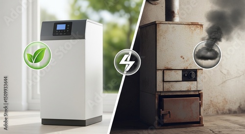 Modern Heat Pump vs. Polluting Gas Boiler: Energy Efficiency