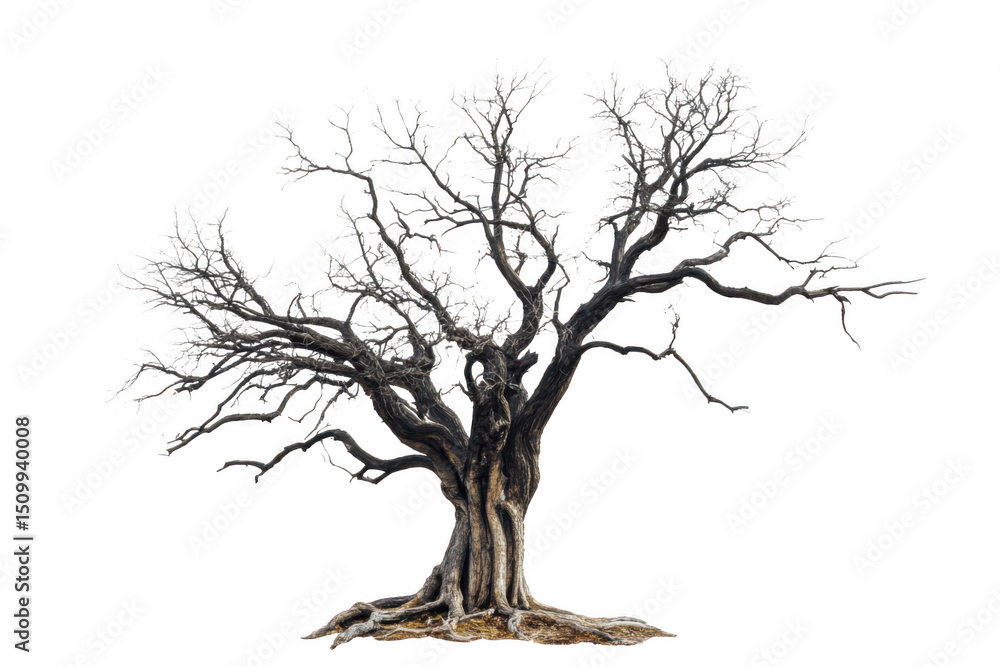 Obraz premium Winter tree image isolated on transparent background