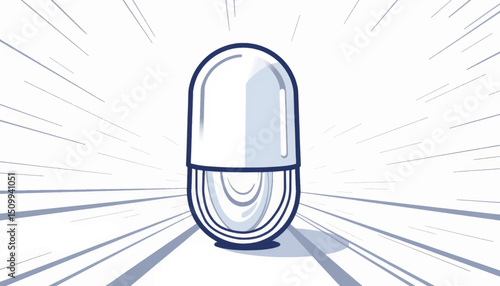 Aromatherapy capsule in geometric design, subway inspiration