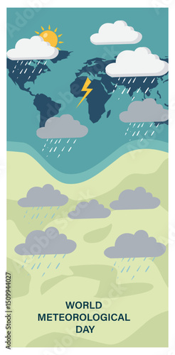 World Meteorological Day Vector Banner Collection -04