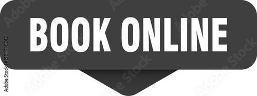 book online sticker. book online sign on transparent background