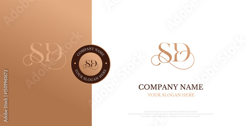 Initial SD Logo Design Vector 