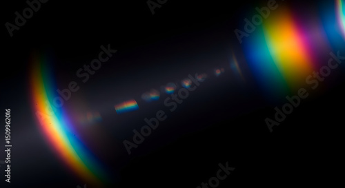 Wallpaper Mural Vibrant Light Flares Against A Dark Backdrop Creates Striking Visuals Torontodigital.ca