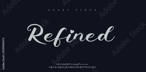 Refined modern Sports tech font typography. MINIMAL vector typeface for a company. Minimal gaming fonts for logo design.  