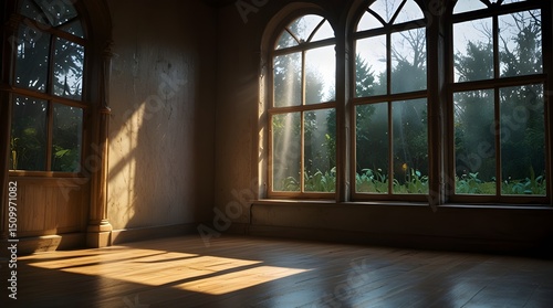 Light through window of fantasy fairy tale fantasy room. generative.ai