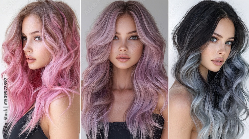 Subtle Smooth Pastel Gradient Hair Transitioning Styles Subtle Smooth Pastel Gradient Hair Transitioning Styles