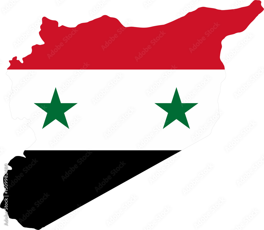 Naklejka premium Syria country map location