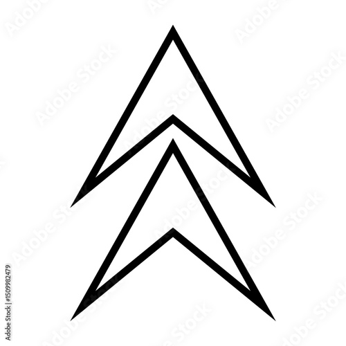 Up arrow vector icon. scroll illustration sign. Direction symbol or logo.