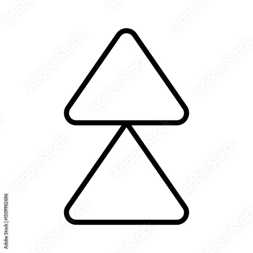Up arrow vector icon. scroll illustration sign. Direction symbol or logo.