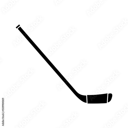 Hockey stick icon vector. Ice hockey stick illustration sign. Ice hockey symbol or logo.