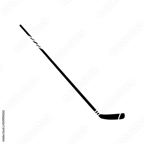 Hockey stick icon vector. Ice hockey stick illustration sign. Ice hockey symbol or logo.