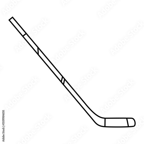 Hockey stick icon vector. Ice hockey stick illustration sign. Ice hockey symbol or logo.