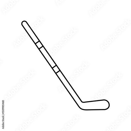 Hockey stick icon vector. Ice hockey stick illustration sign. Ice hockey symbol or logo.