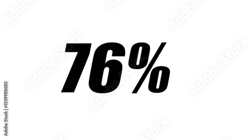 Wallpaper Mural 76% in Bold Black on White Background | Minimalist 4K Motion Graphic Countdown for UI Stats & Infographic Data

 Torontodigital.ca