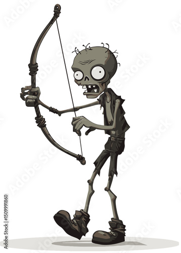 A deadly Zombie Archer with a rotting bow,
