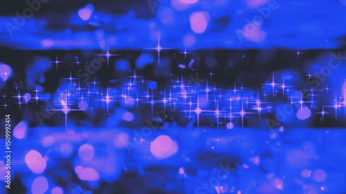glittering blue disco lights background