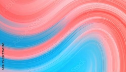 Abstract Swirling Pink And Blue Gradient Background