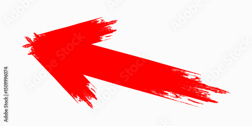 red arrow hand drawn style