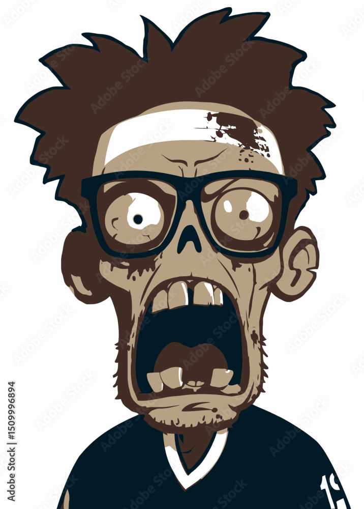Zombie Coach - A zombified coach screaming plays with a missing jaw. Zombie Coach - A zombified coach screaming plays with a missing jaw.