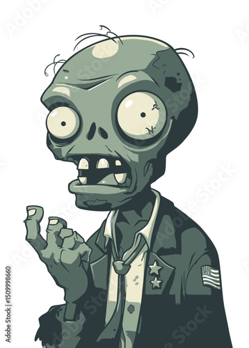 Zombie Politician - A decayed zombie giving empty promises.