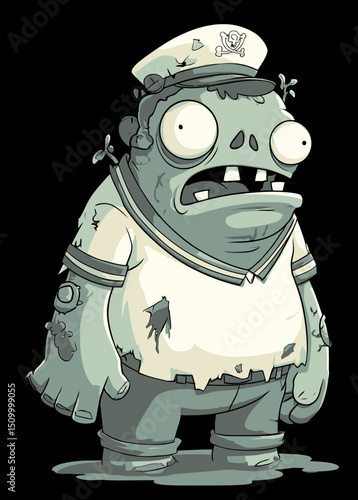 Zombie Sailor - A bloated zombie lost at sea.