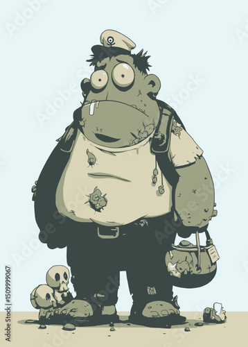 Zombie Sailor - A bloated zombie lost at sea.