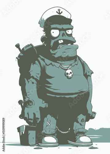 Zombie Sailor - A bloated zombie lost at sea.