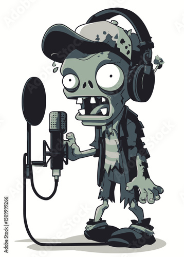 Zombie Singer - A zombie vocalist singing with a decayed throat.