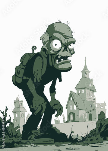Zombie Superintendent - A rotting zombie overseeing a ruined district.