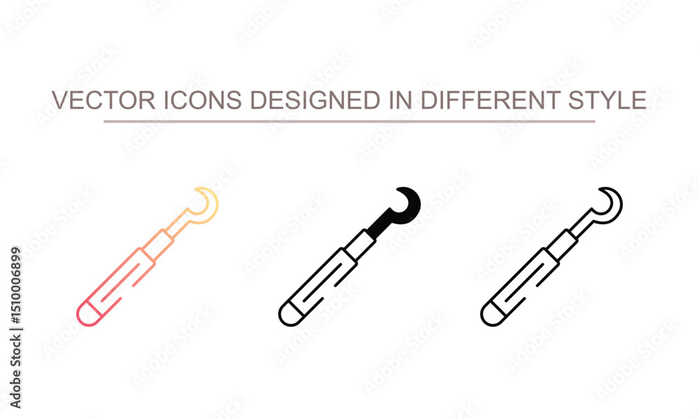 Probe icon design with white background stock illustration Probe icon design with white background stock illustration