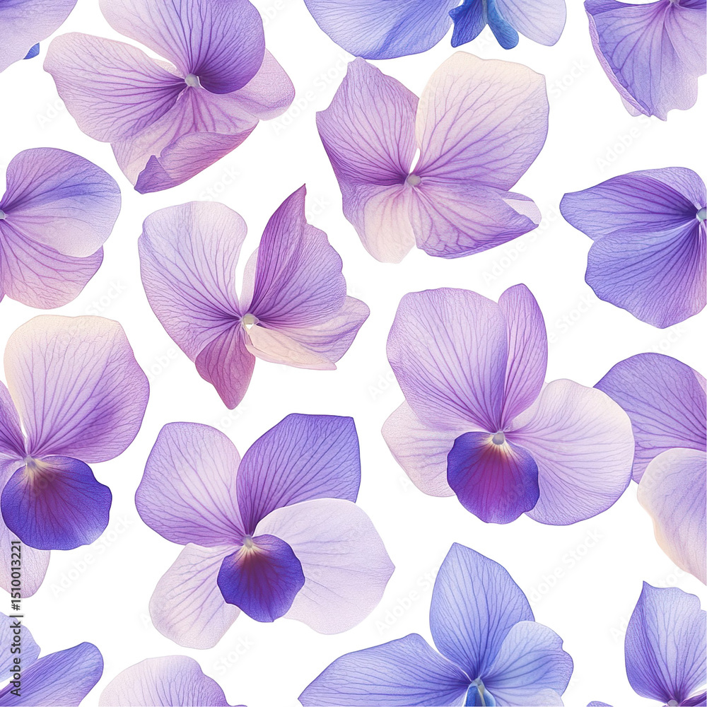 2d illustration of a tileable pattern of orchid petals isolated on a white transparent background 2d illustration of a tileable pattern of orchid petals isolated on a white transparent background