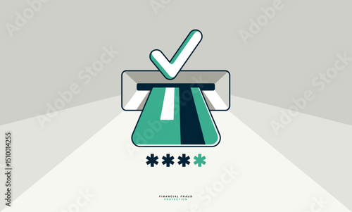 Credit card in ATM with pas...