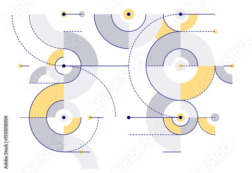 Abstract tech engineering draft vector background, mechanical blueprint technology digital system, engine draw mechanism wallpaper.