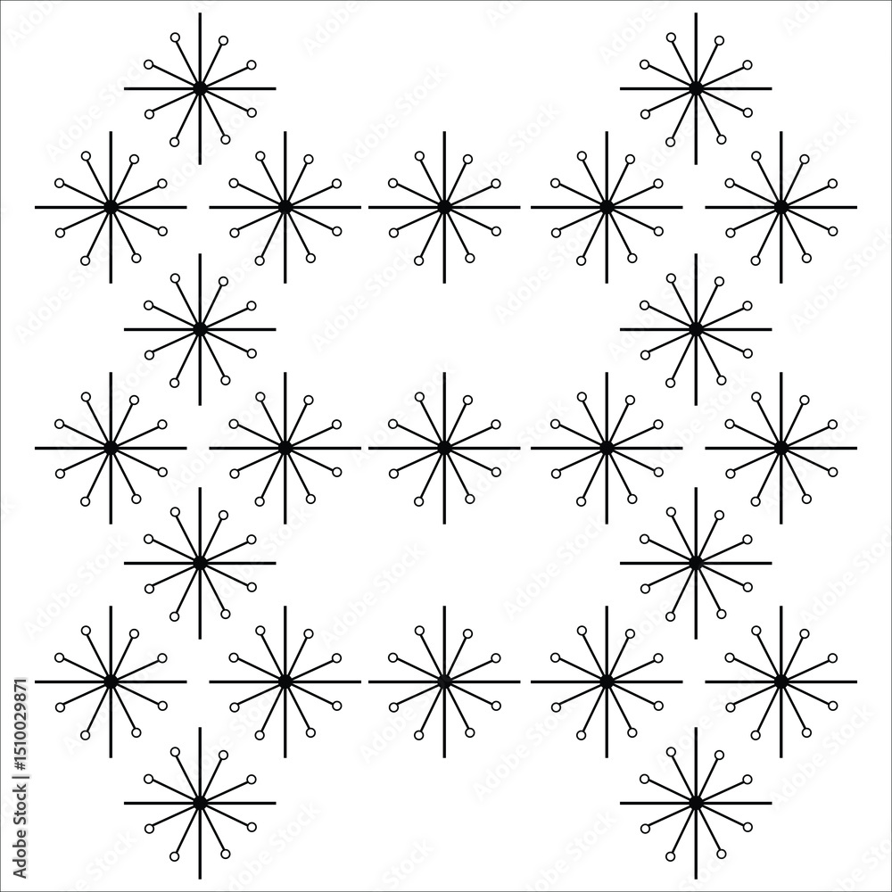 Geometric Snowflake-like Pattern Geometric Snowflake-like Pattern