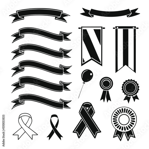 vector illustration of a set of school supplies