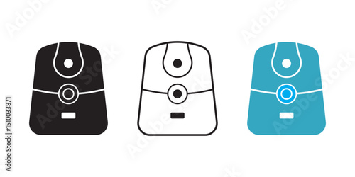 Air fryer icon. cooking fry appliance icon simple . Cooking air fryer appliance icon for logo, website, social media, mobile app etc Vector illustration. isolated on white and black background. EPS 10