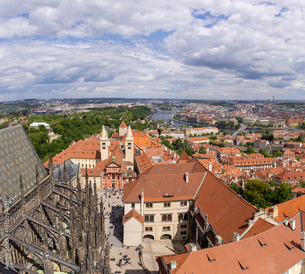 Obraz premium Old town Prague city skyline, cityscape of Capital of the Czech Republic