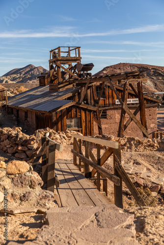 Calico Ghost Town in California is a restored historic mining town founded in 1881 during a major silver strike