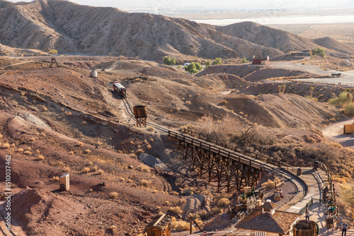Calico Ghost Town in California is a restored historic mining town founded in 1881 during a major silver strike