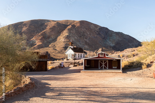 Calico Ghost Town in California is a restored historic mining town founded in 1881 during a major silver strike
