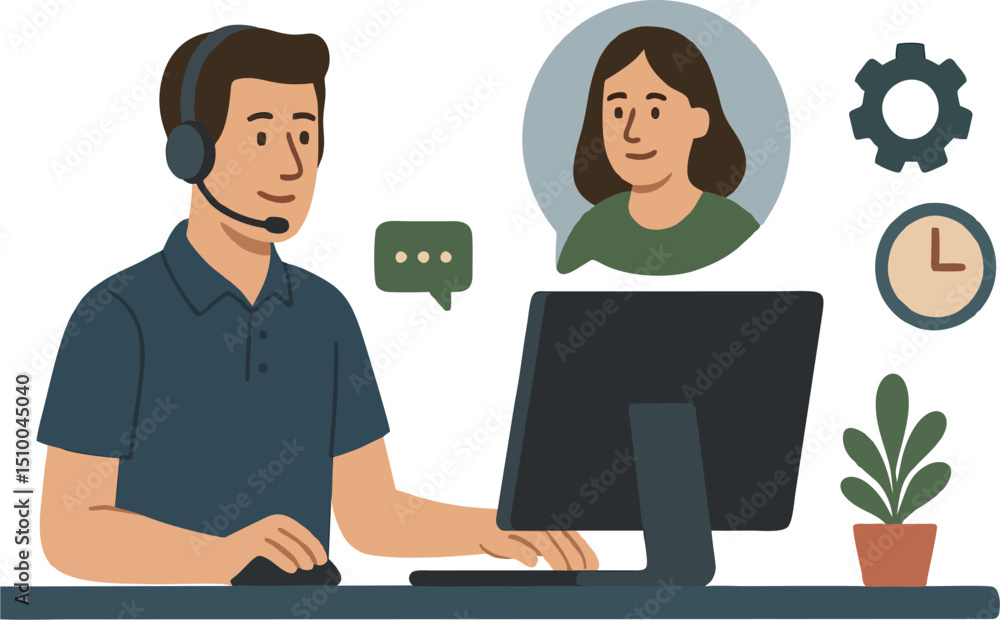 Illustrated tech support Connecting people and systems Illustrated tech support Connecting people and systems