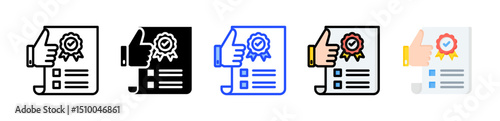 Assurance Icon Collection With Multiple Styles
